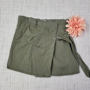 Urban Outfitters Women's High Rise Belted Wrap Skirt Army Green Size Small